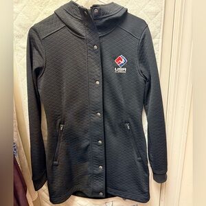 The North Face women’s waist synching jacket, size small with USA Climbing logo